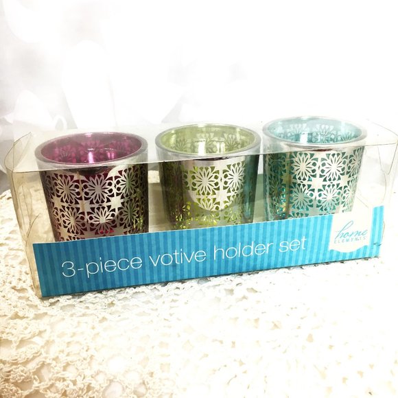 Set of 3 pieces Votive Holders NWT - Picture 1 of 5